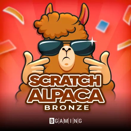 Lottery logo of Scratch Alpaca Bronze from BGAMING at Pistolo